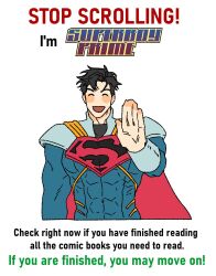  1boy black_hair bodysuit cape commentary dc_comics highres male_focus multicolored_bodysuit muscular muscular_male rasta_lv red_cape short_hair silver_armor smile solo superboy-prime superhero_costume superman_(series) superman_logo taut_bodysuit taut_clothes two-tone_bodysuit 
