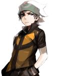  bandana bandanna black_hair boy hat lechuza male pokemon pokemon_(game) pokemon_rse serious solo tegaki yuuki_(pokemon) yuuki_(pokemon_emerald) 