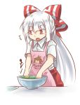  :o apron bowl cooking fujiwara_no_mokou mystia_lorelei touhou wumarutsufuri_(artist) 