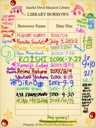  1girl absurdres bad_math bat_wings character_name commentary crystal crystal_wings disembodied_eye english_commentary english_text hat highres hitodama shanghai_doll solo star_(symbol) supermarco64 text_focus touhou wings yin_yang 
