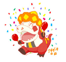  confetti crocalor crocodile crocodilian fangs holding holding_instrument holding_maracas instrument maracas nostrils open_mouth pokemon pokemon_(creature) pokemon_focus pokemon_scarlet_and_violet sharp_teeth smile tail teeth waniwani_(hyda7523) white_background 