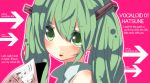  bad_id character_name face green_eyes green_hair hatsune_miku sheet_music solo twintails vocaloid 