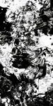  abstract absurdres greyscale highres inuyasis izayoi_sakuya long_image monochrome solo tall_image touhou 