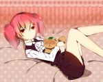  1girl animal bad_id bad_pixiv_id inu_x_boku_ss jpeg_artifacts pink_hair roromiya_karuta seifuku senya_fuurin tanuki watanuki_banri 