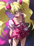  blonde_hair choker cure_peach fresh_precure! haruyama heart looking_at_viewer magical_girl momozono_love pink_eyes precure solo twintails 