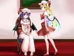  dress flandre_scarlet miki_plus miki_purasu red_eyes remilia_scarlet ribbons touhou vampire 