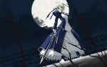  dress fate/stay_night moon photoshop saber sword weapon 