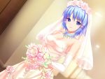  game_cg himuro_rikka jpeg_artifacts koutaro tropical_kiss wedding_dress 