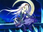  hoshizora_no_memoria long_hair mare_s_ephemeral ribbons white_hair yellow_eyes 