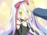  hoshizora_no_memoria long_hair mare_s_ephemeral ribbons white_hair yellow_eyes 