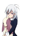  melty_blood nagato123 purple_eyes riesbyfe_stridberg solo stuffed_animal stuffed_toy tsukihime violet_eyes white_hair young 