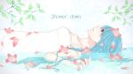  crying dress flower hatsune_miku petals satochi vocaloid water wet 