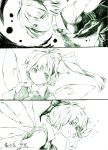  cirno daiyousei monochrome multiple_girls rumia short_hair smile takeuma touhou wings youkai 