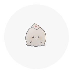  ace_(playing_card) ace_of_hearts blush card chibi closed_mouth commentary_request dot_mouth floating flying ghost heart heart_card holding holding_card light_blush naiguozi no_humans object_on_head on_head original playing_card profile_picture white_background 