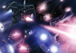  battle ginn gundam gundam_seed highres mecha space space_craft 