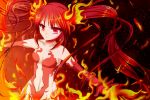  cthugha_(nyaruko-san) fire haiyore!_nyaruko-san itsuki_honou long_hair red_eyes red_hair redhead solo twintails 