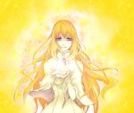  dress long_hair orange_hair outstretched_hand purple_eyes solo sophia_(xenogears) tso violet_eyes xenogears 