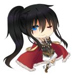  bellezza_felutia black_hair blue_eyes boots cape heterochromia long_hair male original red_eyes shirt skirt solo trap 