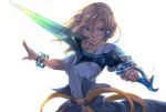  blonde_hair blue_eyes character_request long_hair male peony_ix shiro_(reptil) simple_background solo sword tales_of_(series) tales_of_the_abyss weapon white_background 