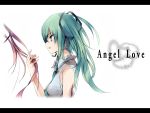  1girl bare_shoulders bust green_eyes green_hair hair hatsune_miku highres letterboxed long_hair necktie profile solo vocaloid 