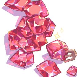  artist_request fork gem jaggy_lines lowres no_humans object_focus oekaki original red_gem reflection simple_background sparkle white_background 