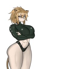  1girl animal_ears arknights ass bikini clive_meowtr commentary english_commentary highres lion_ears lion_girl lion_mane lion_tail long_hair self-upload siege_(arknights) swimsuit tail 