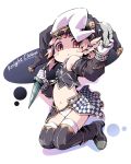  animal_ears blush_stickers boots brown_eyes brown_hair character_request dagger gloves ham_(points) hat holding navel panties smile solo thigh-highs thighhighs underwear weapon white_gloves white_legwear white_panties wizardry_online 