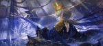  alcd hat highres long_hair pixiv_fantasia pixiv_fantasia_sword_regalia pointy_ears silver_hair solo 