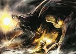  breath_of_fire breath_of_fire_iii cape claws dragon energy fangs kaiser_dragon khanshin monster ryuu_(breath_of_fire_iii) torn_clothes 