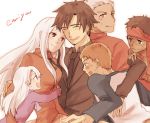  4boys archer avenger black_hair brother_and_sister dark_skin emiya_kiritsugu emiya_shirou family fate/hollow_ataraxia fate/stay_night fate/zero fate_(series) father_and_daughter father_and_son illyasviel_von_einzbern irisviel_von_einzbern mother_and_daughter mother_and_son multiple_boys multiple_girls pomero red_hair redhead siblings time_paradox white_hair 