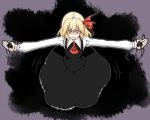  darkness from_above kuroi_kouhei looking_at_viewer looking_up outstretched_arms rumia shaded_eyes solo touhou 