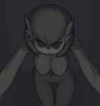  animal artist_request bent_over blush breasts clothed_pokemon dark gardevoir hanging_breasts licking_lips looking_at_viewer masha naughty_face nintendo no_humans pokemon red_eyes solo source_request thigh_gap thighs tongue 