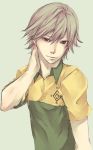  character_request copyright_request male shiraishi_kuranosuke shiro_(reptil) short_hair simple_background solo tennis_no_ouji-sama 