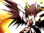  bow hair_bow long_hair red_eyes reiuji_utsuho touhou wings 