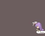  blueberry_(5959) bunny_ears bunny_tail chibi long_hair purple_hair rabbit_ears red_eyes reisen_udongein_inaba tail touhou wallpaper 