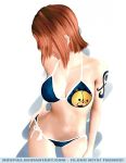  bikini bleach breasts hair_over_face kon nami one_piece orange_hair side-tie_bikini swimsuit 