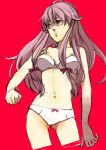  bra gasai_yuno lingerie long_hair mirai_nikki panties pink_hair red_eyes simple_background underwear yamamoto_(pixiv93952) 