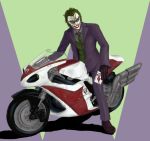  crossover dc_comics harley_quinn kamen_rider kamen_rider_w motorcycle parody pun the_dark_knight the_joker 