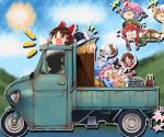  bat_wings blonde_hair blue_dress blue_hair blush bottle bow bowl brown_eyes brown_hair car closed_eyes crying dreaming dress driving drooling flandre_scarlet flying food green_dress hair_bow hair_tubes hakurei_reimu hat hat_ribbon heart hong_meiling kirisame_marisa megaphone mima motor_vehicle multiple_girls o_o open_mouth pasta pink_hair red_hair redhead remilia_scarlet ribbon rice rope saigyouji_yuyuko sake shigeryun side_slit silhouette sleeping smile star streaming_tears tears tied_up touhou touhou_(pc-98) triangular_headpiece vehicle wavy_mouth wings witch_hat yakumo_ran yakumo_yukari yellow_eyes yukkuri_shiteitte_ne 