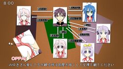  5girls :3 =_= age_difference ahoge between_breasts black_hair blue_eyes blue_hair breast_grab breasts directional_arrow gakuran glasses green_eyes hair_ribbon hiiragi_kagami hiiragi_tsukasa izumi_konata kamen_rider kamen_rider_w lavender_hair long_hair lucky_star mother_and_daughter multiple_girls neckerchief parody pink_hair purple_eyes relationship_graph ribbon school_uniform serafuku siblings sisters smile takara_miyuki takara_yukari take_(shokumu-taiman) tareme toshiaki_(lucky_star) translated translation_request tsurime twins twintails violet_eyes 