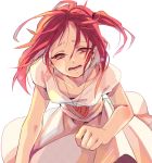  down_blouse jewelry magi_the_labyrinth_of_magic morgiana necklace red_eyes red_hair redhead side_ponytail sonomura tears 