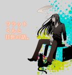  black_hair can cat cigar fate/zero fate_(series) green_eyes long_hair lord_el-melloi_ii spoilers sugataku waver_velvet 