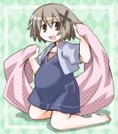  hidamari_sketch kugelschreiber looking_at_viewer open_mouth pregnant short_hair smile solo yuno 