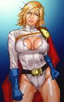  cape cleavage_cutout dc_comics gloves power_girl sketch take_(draghignazzo) 