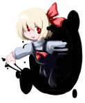  kugelschreiber red_eyes rumia short_hair simple_background smile solo touhou white_background 
