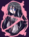  black_hair blue_eyes dansai_bunri_no_crime_edge kugelschreiber long_hair mushianokouji_iwai scissors smile solo very_long_hair 