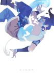  armlet avatar:_the_last_airbender black_hair blue_eyes breasts character_name dark_skin korra legend_of_korra long_hair ponytail sabonzakura sanbonzakura solo upside-down water 