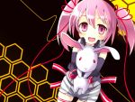  cicin copyright_request lowres pink_eyes pink_hair short_hair solo stuffed_animal stuffed_toy twintails 
