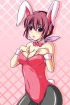  animal_ears bad_proportions blush bow bowtie breasts brown_eyes brown_hair bunny_ears bunny_girl bunny_tail bunnysuit cleavage detached_collar hair_ribbon highres hoshizora_ikuyo long_hair nishi_koutarou pantyhose ponytail precure rabbit_ears red_eyes red_hair redhead ribbon smile smile_precure! solo tail wrist_cuffs 