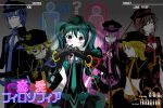  glasses handcuffs hat hatsune_miku ittomaru kagamine_len kagamine_rin kaito megurine_luka meiko necktie uniform vocaloid 